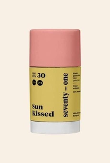 Actual product image SeventyOne Percent seventy one per cent Sun Stick Sun Kissed SPF30 15 g (Sun spray, SPF 30, 15 g)