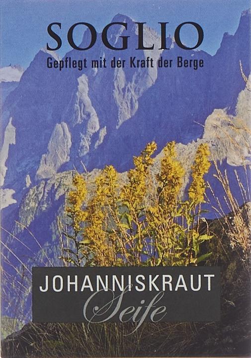 Actual product image Soglio St. John's wort soap (Soap lotion)