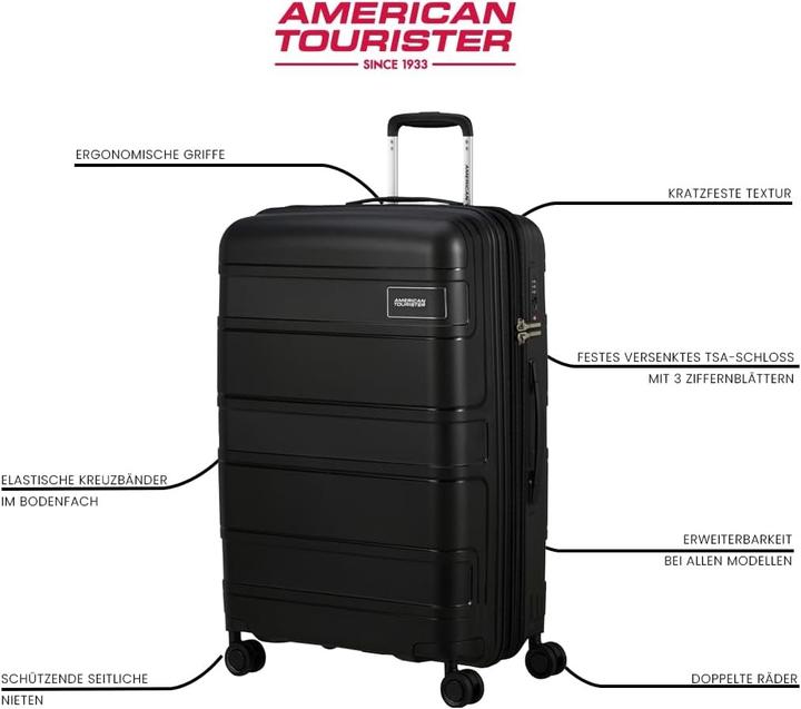 Produktbild American Tourister Skymax - Set mit 3 Koffern, schwarz