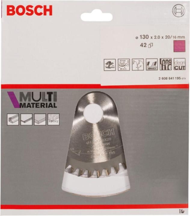 Actual product image Bosch Professional Zubehör PRO Multi Material circular saw blade, 130 x 2 x 20 mm