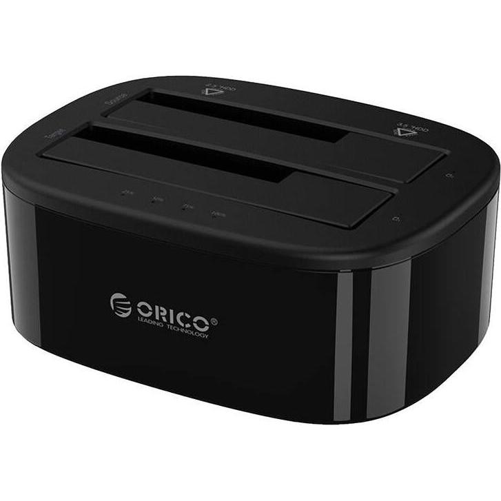 Orico docking station for 2.5" / 3.5" HDD / SSD, 5Gbps, USB-C to USB-C/A with cloning function (blac (USB-C, 1 Ports), D...