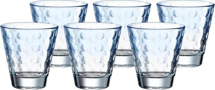 Produktbild Leonardo Trinkglas Optic Pastell 215 ml, 6 Stück, Blau (0.22 l, 6 x)