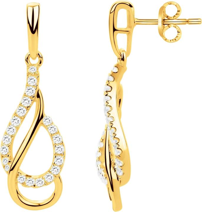 Immagine prodotto Lara Orecchini Placcati Oro - Zirconi (Ottone)