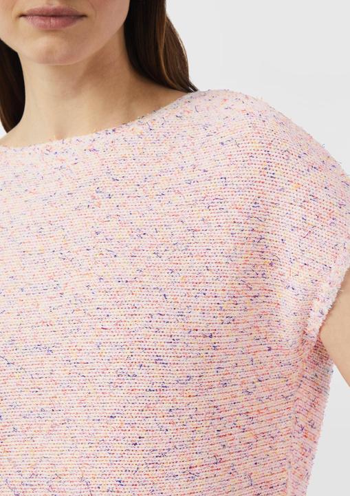 Immagine prodotto Comma Strickpullover Kurzärmeliger Strickpullover aus Effektgarn im Relaxed Fit (XL)