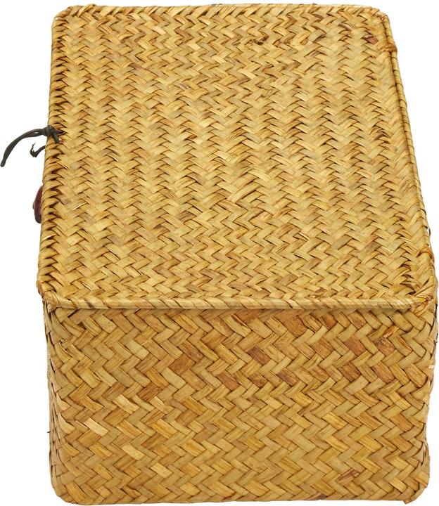 Actual product image Diaqua Straw Storage Box 29 x 19 x 13 cm, Nature (29 cm, 7.16 l, 1x)