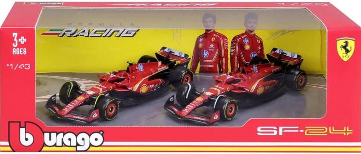 Produktbild Bburago F1 Ferrari SF-24 '24 2er-Set 1:43 Modellauto