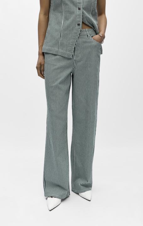 Produktbild Object Gestreifte Wide Leg Jeans (44)