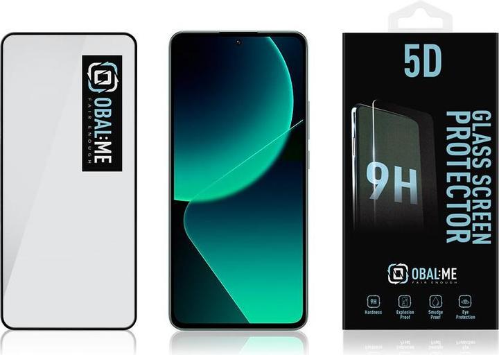 Produktbild - OBAL:ME 5D Glass Screen Protector for Xiaomi 13T Black (1 Stk., Xiaomi 13T)