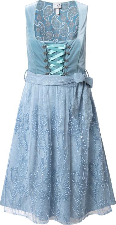 Immagine prodotto Ulla Popken Abito in tradizionale stile Dirndl con taglio smanicato, ricami, allacciatura e scollo rettangolare (62)