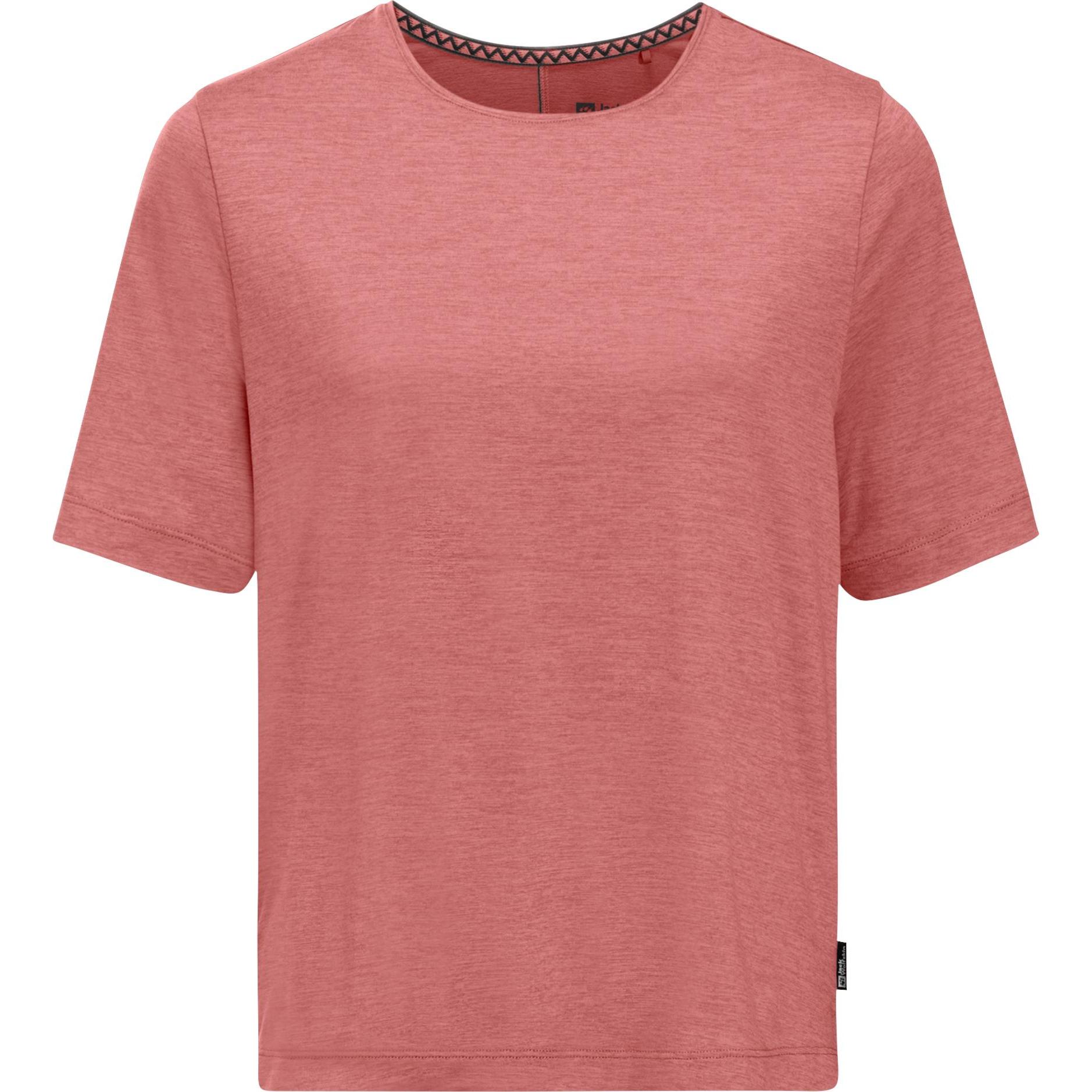 Jack Wolfskin, Damen, Sportshirt, Travel T W (XL), Rot, XL