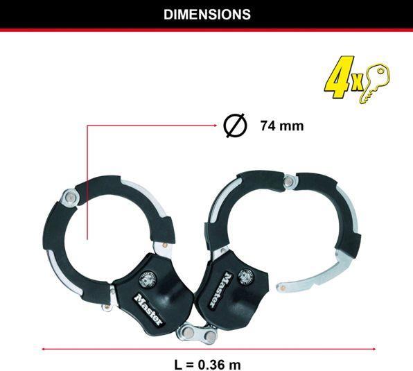 Produktbild Master Lock Handschellenschloss Street Cuff