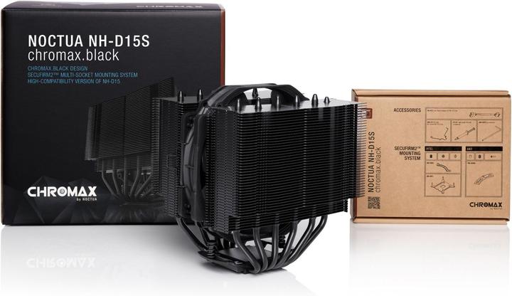 Actual product image Noctua NH-D15S chromax.black CPU cooler (160 mm)