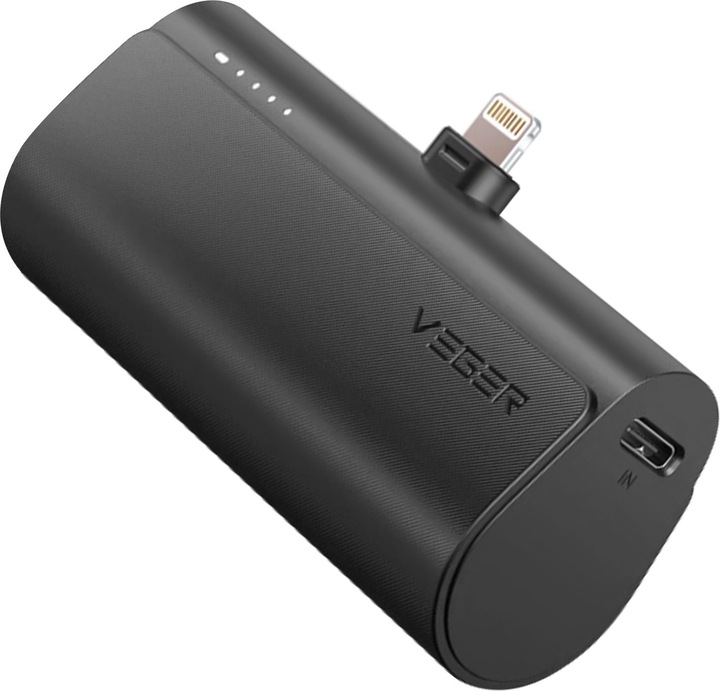 Productafbeelding Veger Plugon Powerbank Lightning - 5'000mAh (5000 mAh, 20 W, 18.50 Wh)