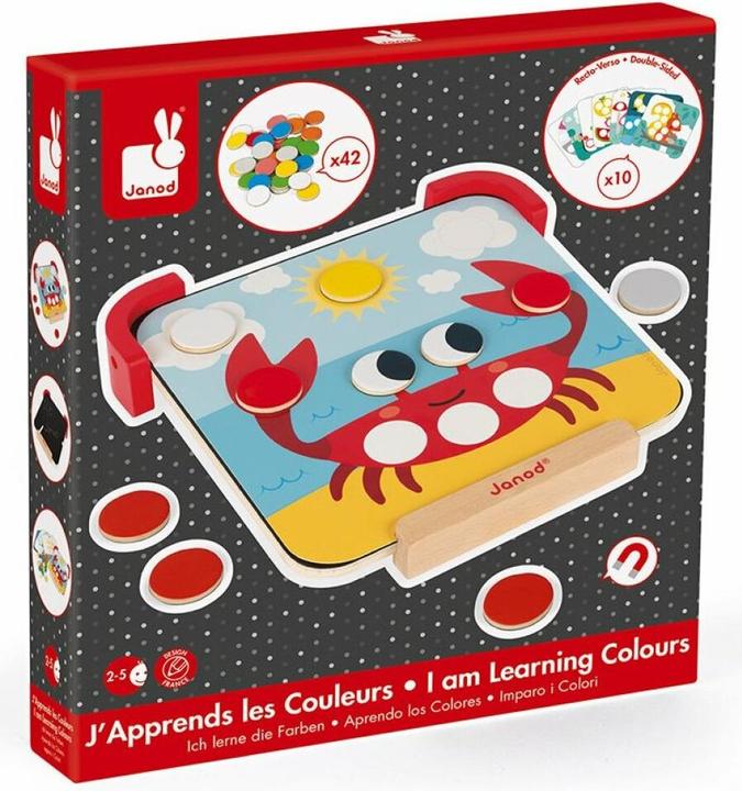 Produktbild Janod Magnetspiel Farben und Formen (Deutsch, Englisch, Französisch, Italienisch, 2 - 5 Jahre)