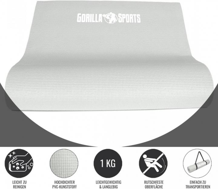 Immagine prodotto Gorilla Sports Tappetino da yoga (5 mm)