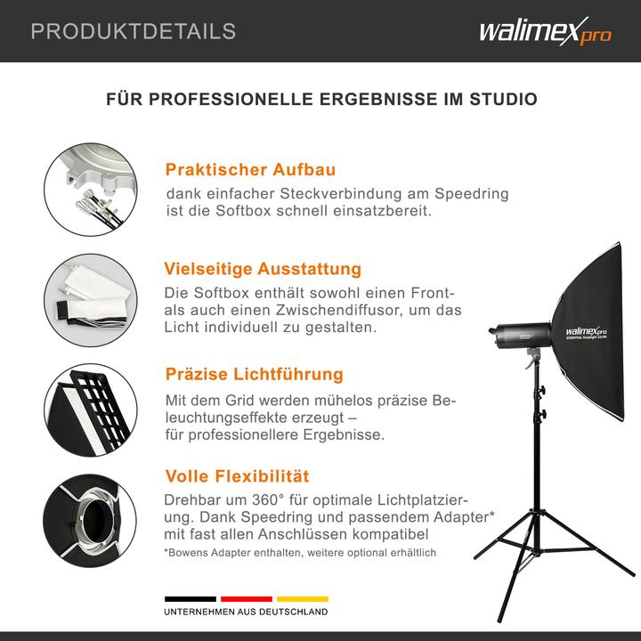 Produktbild Walimex pro Essential Striplight 22x90 Profoto (Softbox)