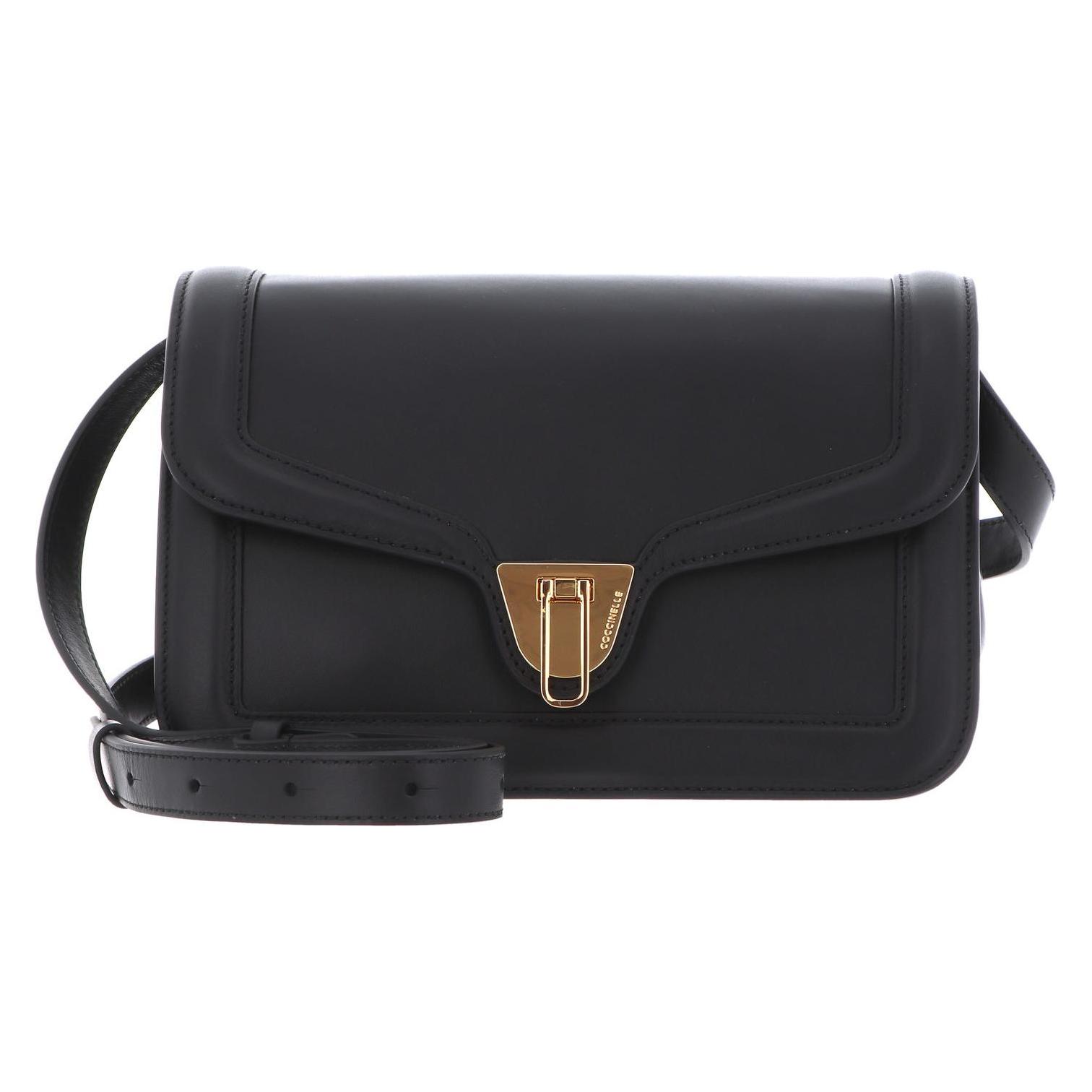 Coccinelle, Damen, Handtasche, Marvin Twist Smooth Handbag, Schwarz