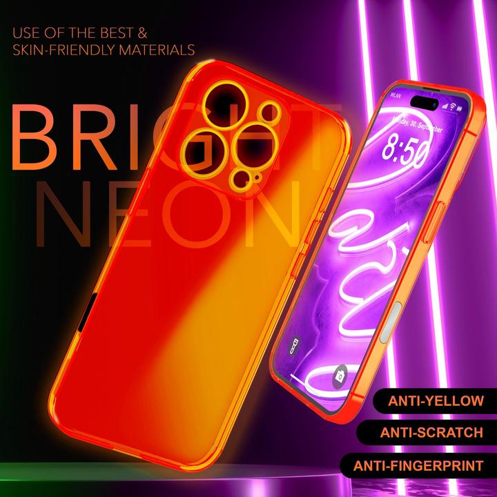 Image du produit Nalia Transparent Transparent Neon Silicone Cover (Apple iPhone 16 Pro)