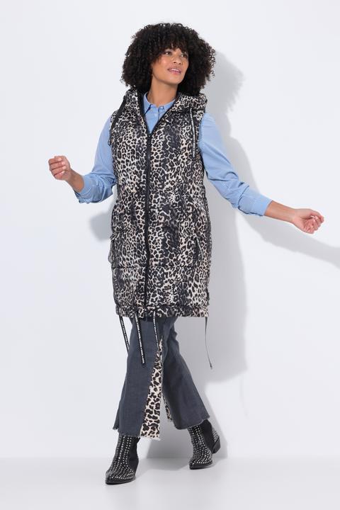 Produktbild Angel of Style Long-Steppweste, Regular Fit, Leo. Zierbänder (42)