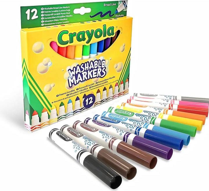 Image du produit Crayola 12 marqueurs Maxi-tip (12x)