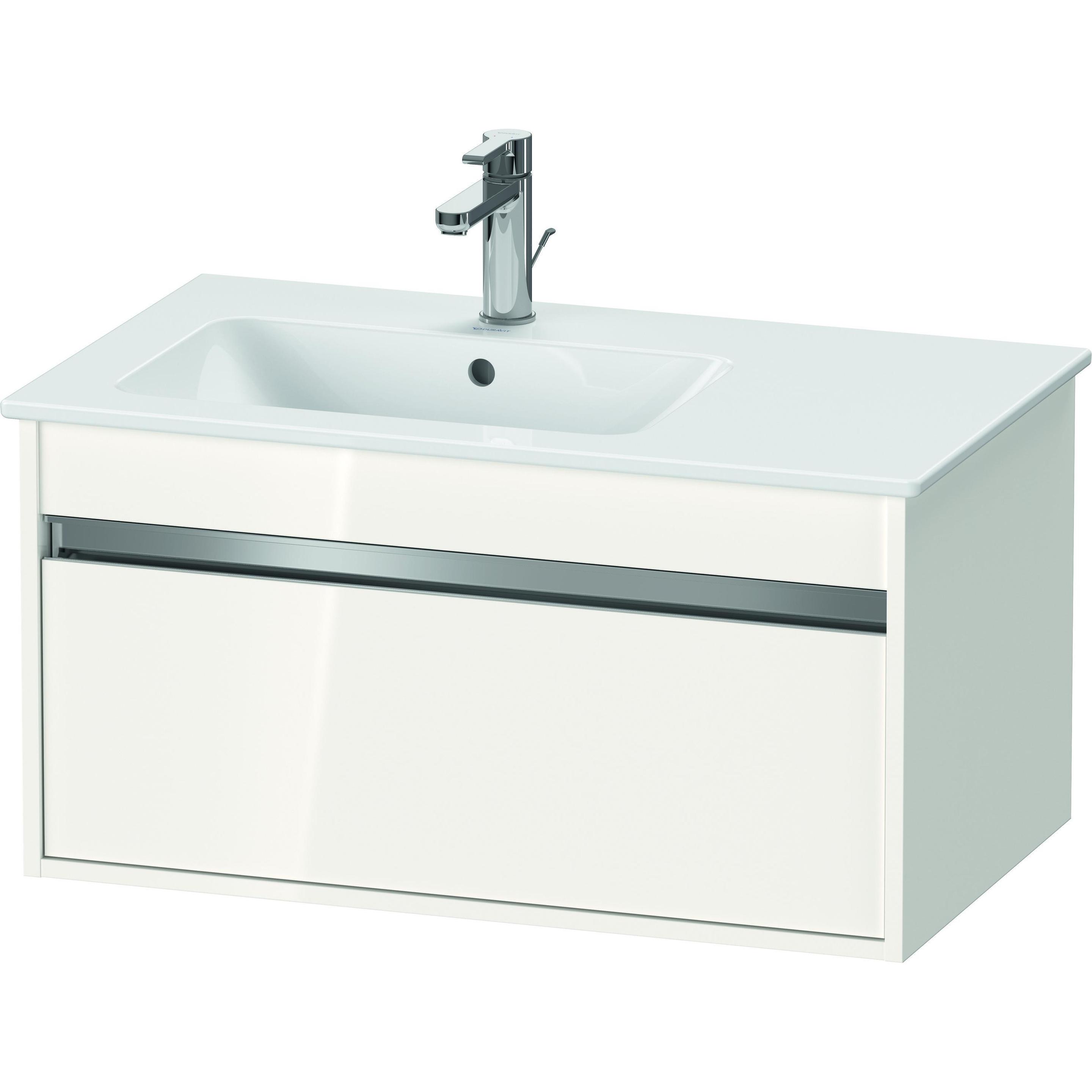 Duravit, Armadietto Lavabo, Mobiletto Ketho 410X800X475Mm Bianco Lucido (80 X 47.50 X 47.50 Cm)