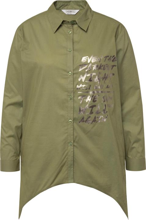 Immagine prodotto Janet & Joyce Hemdbluse, Voile, Seiten-Druck, Langarm, Zipfelsaum (58)