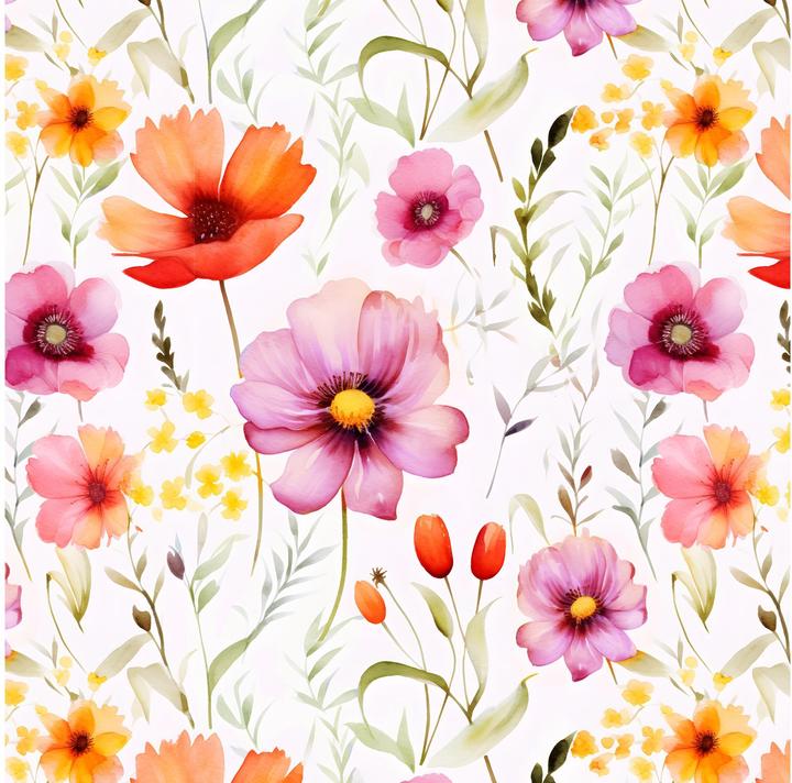 Mehrfarbig, Orange, Pink, Weisse