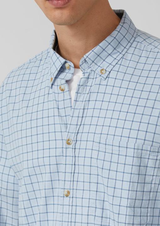 Immagine prodotto s.Oliver Hemd Regular Fit: Elastisches Button-Down-Hemd mit Karomuster (M)