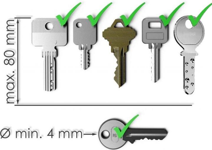 Actual product image CPC Key ring and case