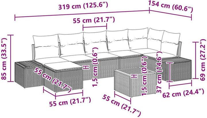 Produktbild vidaXL Lane