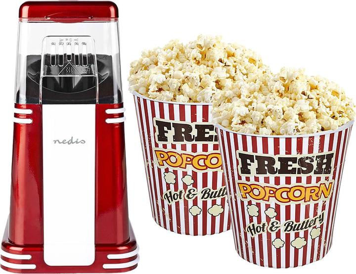 Actual product image Nedis Retro Popcorn Maschine, inkl. 2 Kino-Popcorn-Becher