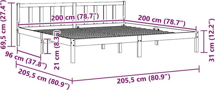 Actual product image VidaXL Tiziana (200 x 200 cm)