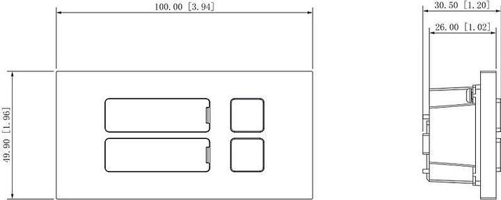 Actual product image Dahua Technology VTO4202FB-MB1 Call Button Module