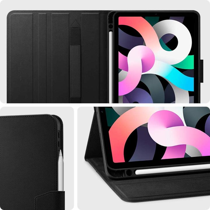 Produktbild Spigen Hülle für Tablet-Hülle Liquid Air Folio Apple iPad Air 4 2020 Schwarz (iPad Air 2020 (4. Gen))