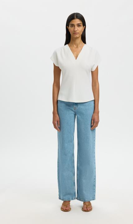 Immagine prodotto Selected Slftenny Ss V-Neck Gathered Top Noos (M)