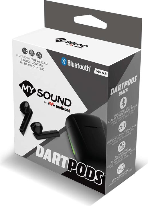 Produktbild Meliconi 497413 True Wireless Stereo (TWS) In-Ear Musik und Anruf Bluetooth Headset Ne (5 h, Kabellos)