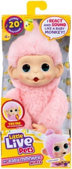 Productafbeelding Little Live Pets - My Baby Mini Monkey Pink Lemonz (26764) (31.50 cm)