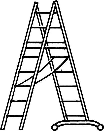Actual product image kaiserkraft Aluminium multi-purpose ladder (Multi-purpose ladder, 970 cm)