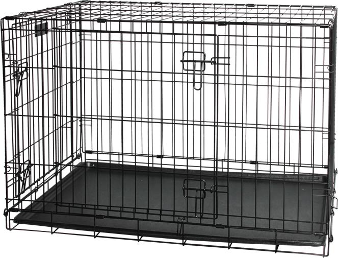 Produktbild Pawise Transportkäfig, verzinkt (Hund, Atmungsaktiv, Faltbar, Abschliessbar)