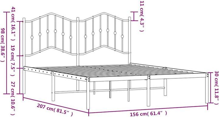 Image du produit vidaXL Bettgestell (150 x 200 cm)