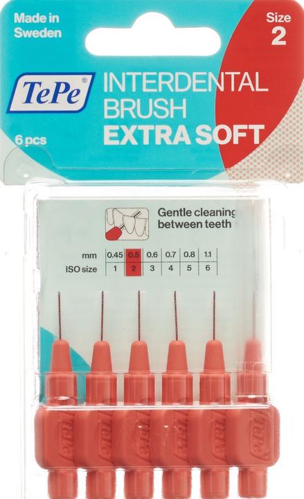 Actual product image TePe Interdental Brush 0.50mm x-soft rot (6 x, 0.50 mm)