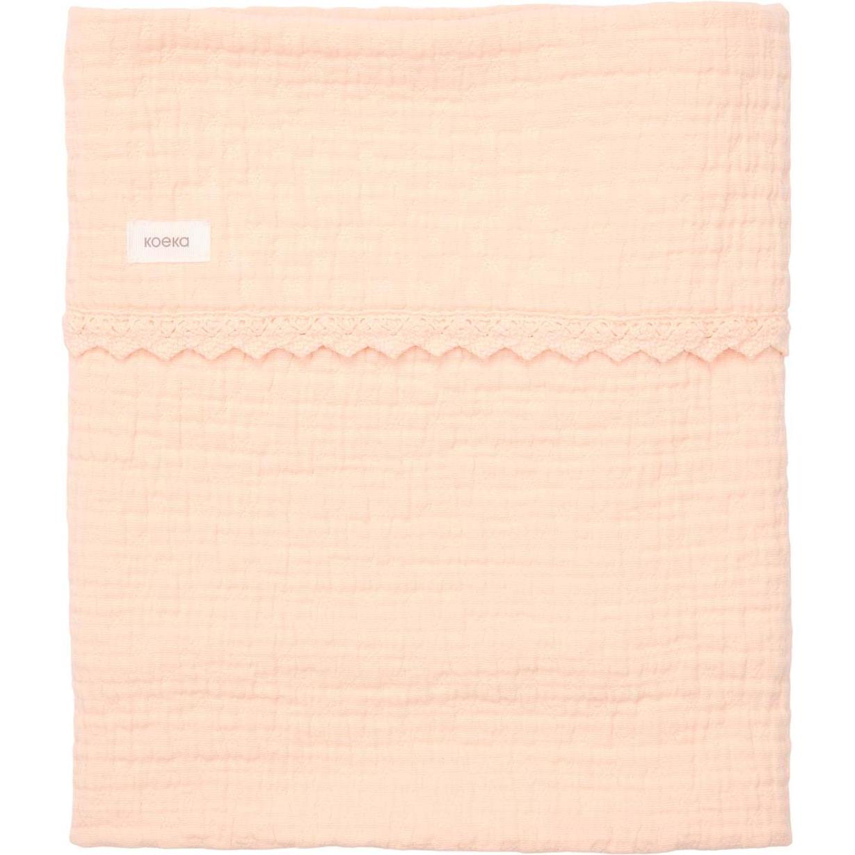 Koeka, Babydecke, Babydecke Lace Elba peach (75 x 100 cm)