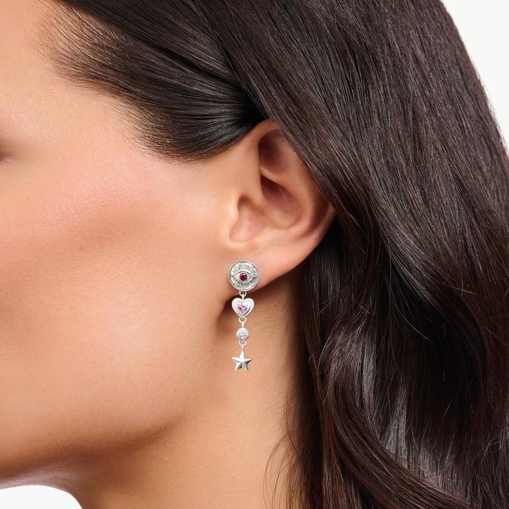 Produktbild Thomas Sabo Ohrring kosmische Talismane mit bunten Steinen Silber geschwärzt (Silber)
