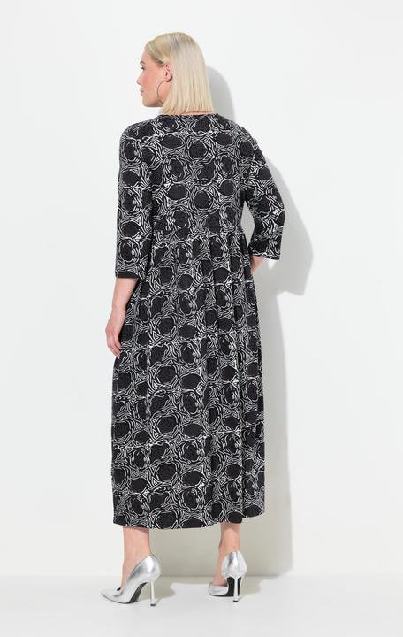 Produktbild Ulla Popken Jerseykleid, A-Linie, Blumendruck (42, 44)