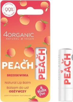 Benecos 4organic Natural Lip Balm Peach 5g