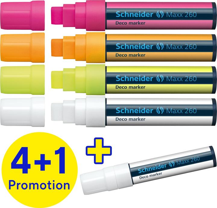 Image du produit Schneider Schreibgeräte Fasermaler Decomarker Maxx 260 sortiert Box 5 Stück 1260 (5x)