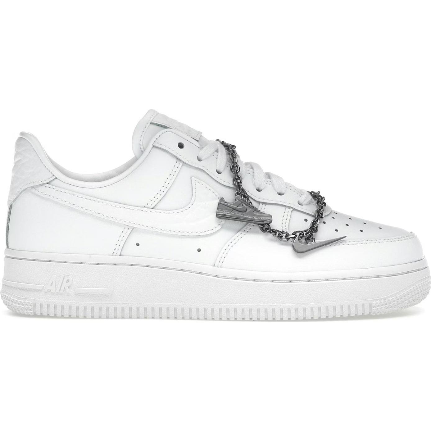 Nike, Donne, Sneaker, Air Force 1 '07 Low Summit White Mini Charm (Women's), Bianco, (42)
