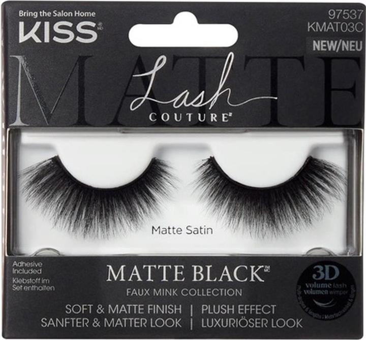 KISS Lash Couture Matte Black 03 (Künstliche Wimpern)