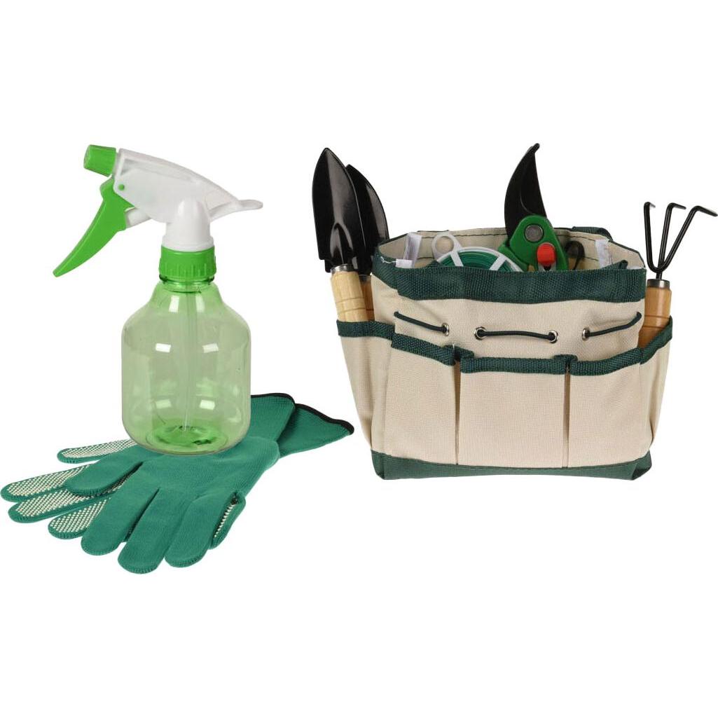 Gartenwerkzeug-Set im Beutel, 8-teilig.