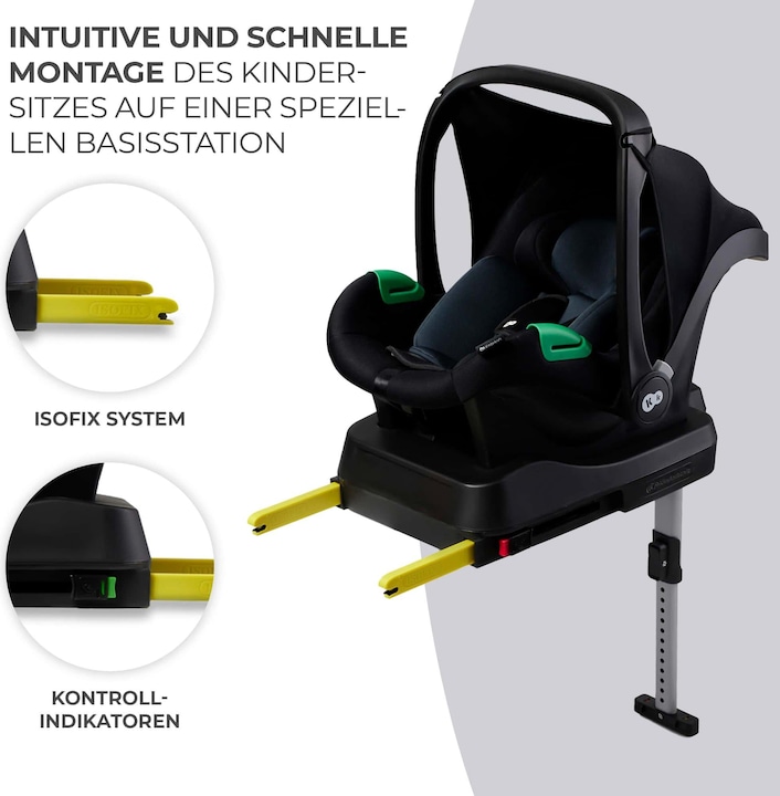 Actual product image KinderKraft Mink Pro + Base Mink FX (Reboarder, ECE R129/i-Size Standard)